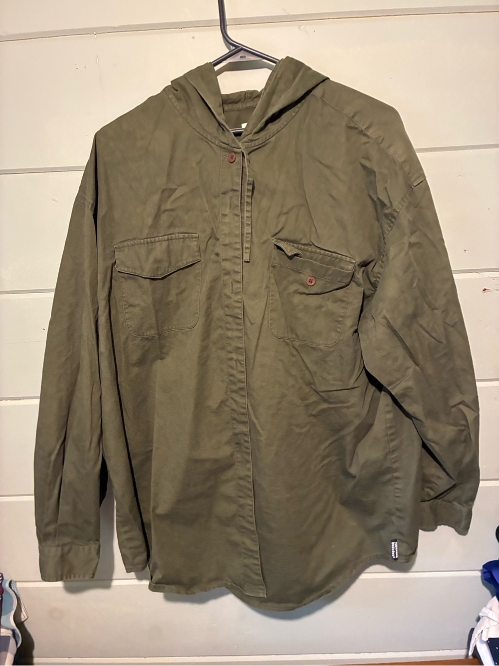 Vintage Lizsport Hooded Utility Shirt Jacket